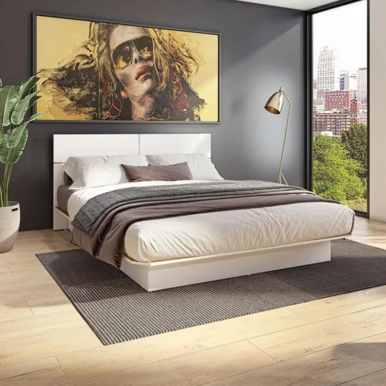 Queen Bed with Headboard (60")