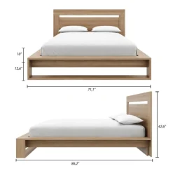 Queen Bed with Headboard (60