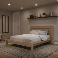 Queen Bed with Headboard (60