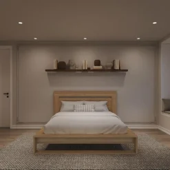 Queen Bed with Headboard (60