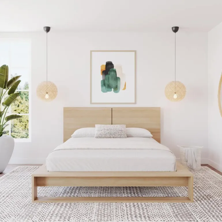 Queen Bed with Headboard (60") - Nexera