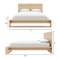 Queen Bed with Headboard (60