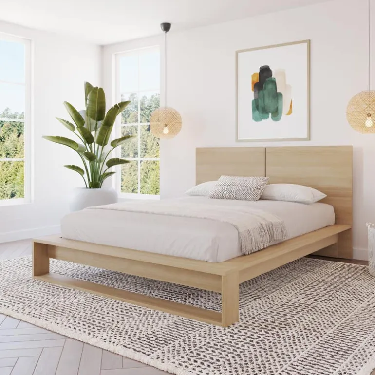 Queen Bed with Headboard (60") - Nexera