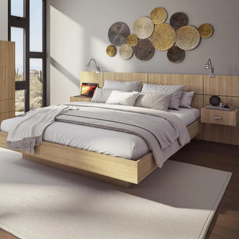 Queen Bed with Headboard (60")