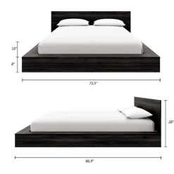 Queen Bed with Headboard (60