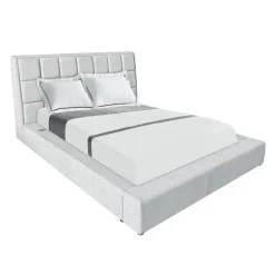 Queen Bed with Reading Lights and Console (60
