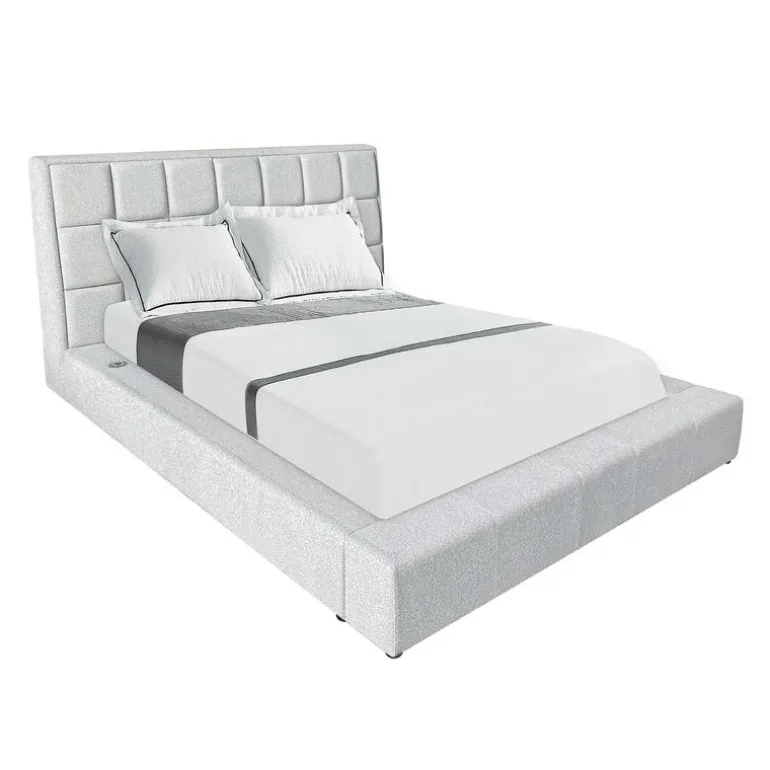 Queen Bed with Reading Lights and Console (60")