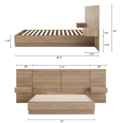 Queen Bedroom Set (60") - 4 pcs - Nexera