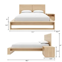 Queen Bedroom Set (60") - 3 pcs - Nexera
