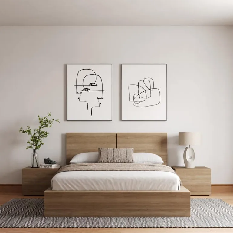 Queen Bedroom Set (60") - 4 pcs - Nexera