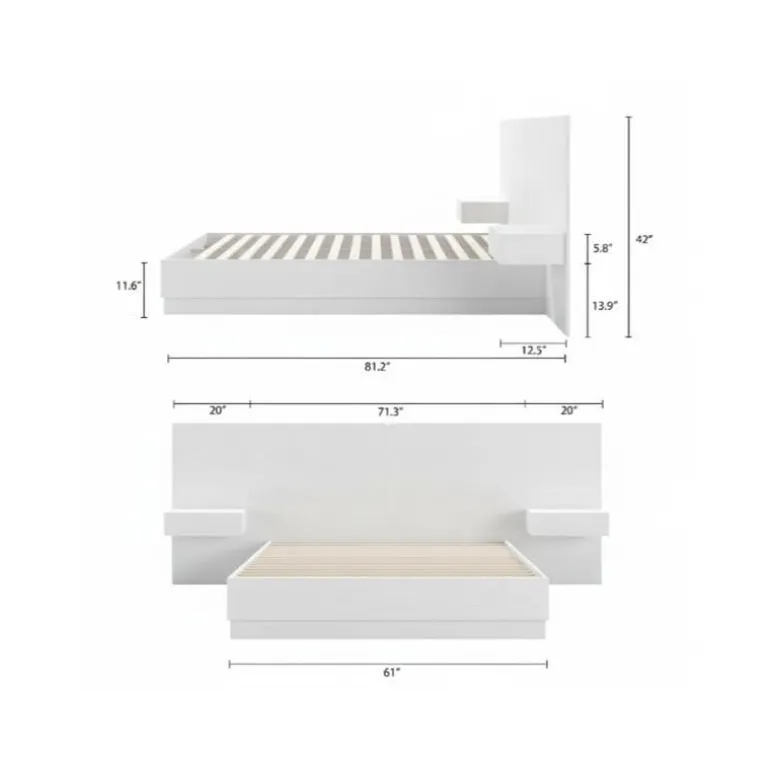 Queen Bedroom Set (60") - 4 pcs - Nexera