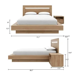 Queen Bedroom Set (60") - 3 pcs - Nexera