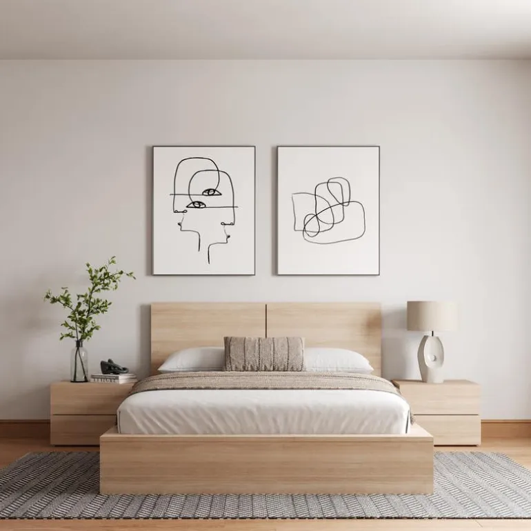 Queen Bedroom Set (60") - 4 pcs - Nexera