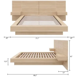 Queen Bedroom Set (60") - 4 pcs - Nexera