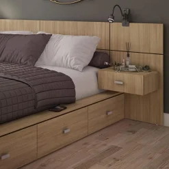 Queen Bedroom Set with 6-Drawer Storage (60") - 4 pcs
