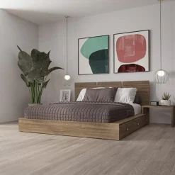 Queen Bedroom Set with 6-Drawer Storage (60") - 4 pcs