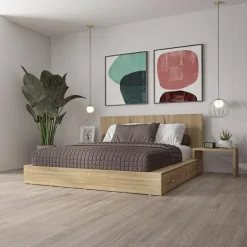 Queen Bedroom Set with 6-Drawer Storage (60
