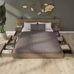 Queen Bedroom Set with 6-Drawer Storage (60