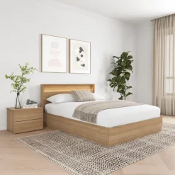 Queen Bedroom Set with Lighting (60