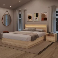 Queen Bedroom Set with Lighting (60