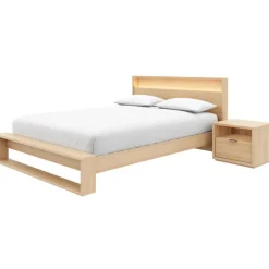 Queen Bedroom Set with Lighting (60") - 3 pcs - Nexera