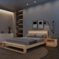 Queen Bedroom Set with Lighting (60