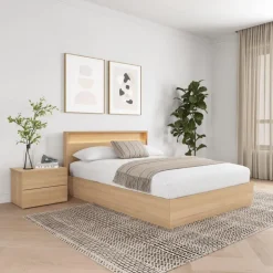 Queen Bedroom Set with Lighting (60
