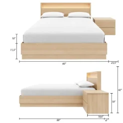 Queen Bedroom Set with Lighting (60