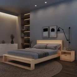 Queen Bedroom Set with Lighting (60