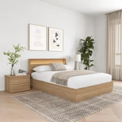 Queen Bedroom Set with Lighting (60