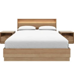 Queen Bedroom Set with Lighting (60") - 4 pcs - Nexera