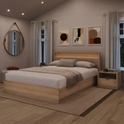 Queen Bedroom Set with Lighting (60