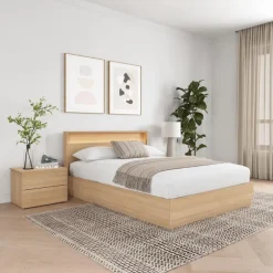 Queen Bedroom Set with Lighting (60