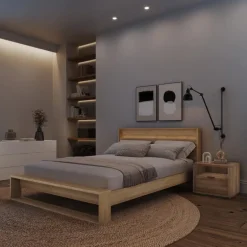 Queen Bedroom Set with Lighting (60