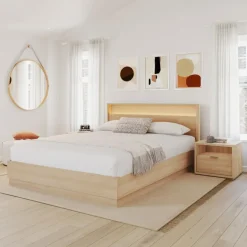 Queen Bedroom Set with Lighting (60