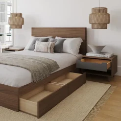 Queen 3-Drawer Storage Bedroom Set (60") - 4 pcs - Nexera