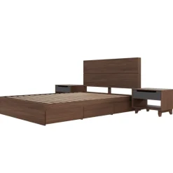 Queen 3-Drawer Storage Bedroom Set (60") - 4 pcs - Nexera