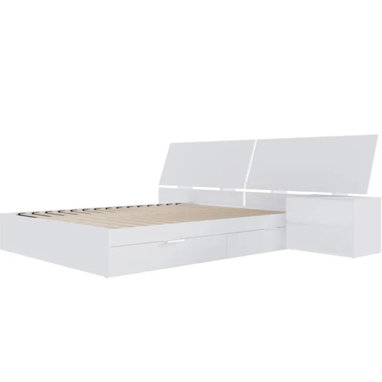 Queen 2-Drawer Storage Bedroom Set (60") - 3 pcs - Nexera