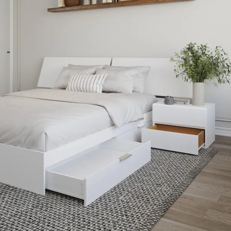 Queen 2-Drawer Storage Bedroom Set (60") - 3 pcs - Nexera