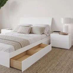 Queen 3-Drawer Storage Bedroom Set (60") - 4 pcs - Nexera