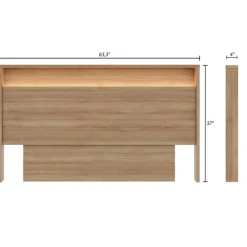 Queen Headboard with Integrated Lighting - Nexera