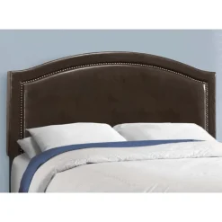 Queen Leather-Look Bed with Headboard (60