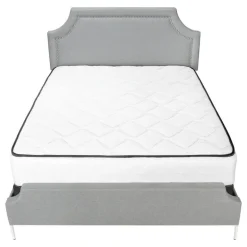 Queen Linen Bed with Headboard (60") - Monarch