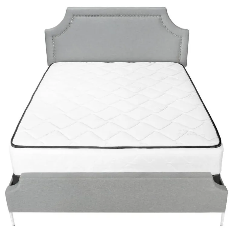 Queen Linen Bed with Headboard (60") - Monarch