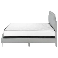 Queen Linen Bed with Headboard (60