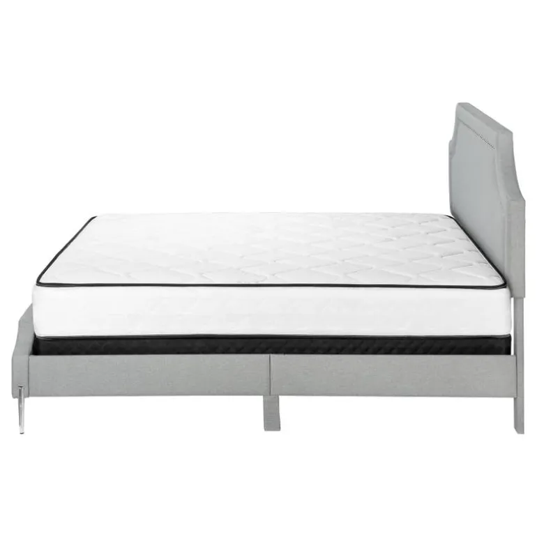 Queen Linen Bed with Headboard (60") - Monarch