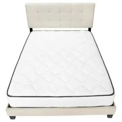 Queen Linen Bed with Headboard (60") - Monarch