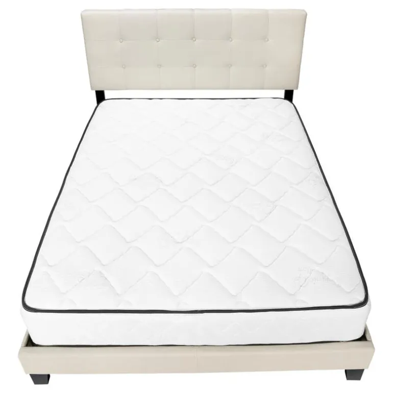 Queen Linen Bed with Headboard (60") - Monarch
