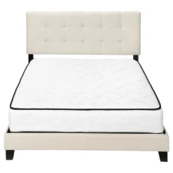 Queen Linen Bed with Headboard (60