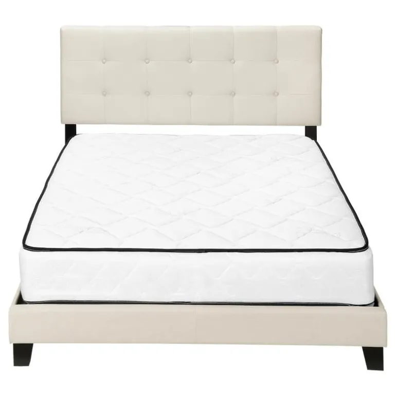 Queen Linen Bed with Headboard (60") - Monarch